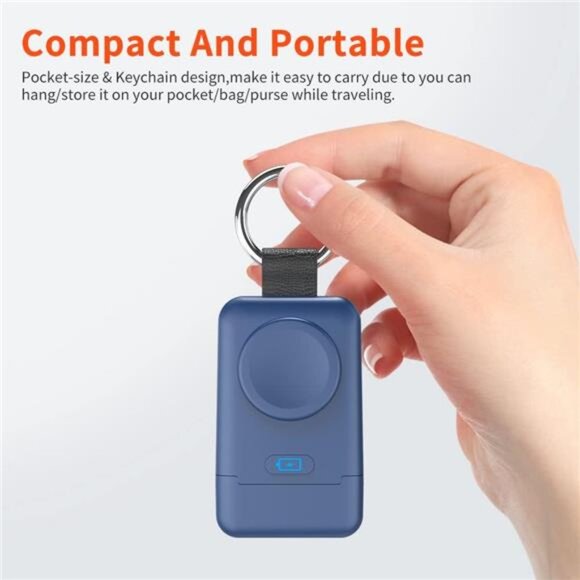 Portable Wireless Charger for Apple Watch,Upgraded iWatch Charger 1400mAh Smart - Picture 3 of 7